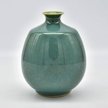 新品未使用 池上栄一 緑釉 花器 小杉焼 共箱 共布 花瓶 壺 花入 51vWJaVH+PL._UF350,350_QL80_.jpg